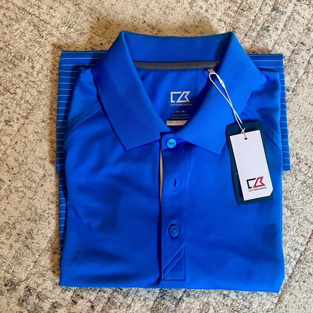 Cutter & Buck Men's Vibrant Blue Polo